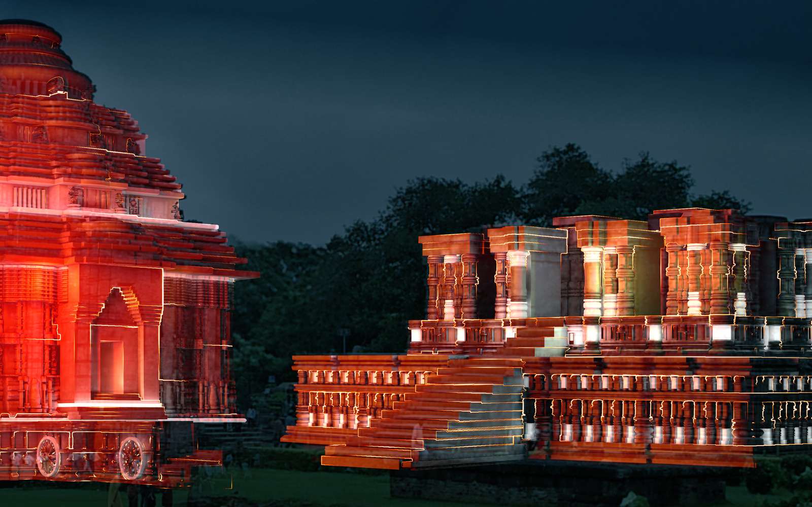 Konark Sun Temple illuminated for UNESCO's 30th anniversary celebration