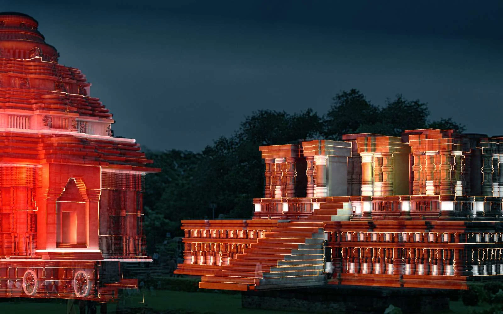 Konark Sun Temple illuminated for UNESCO's 30th anniversary celebration